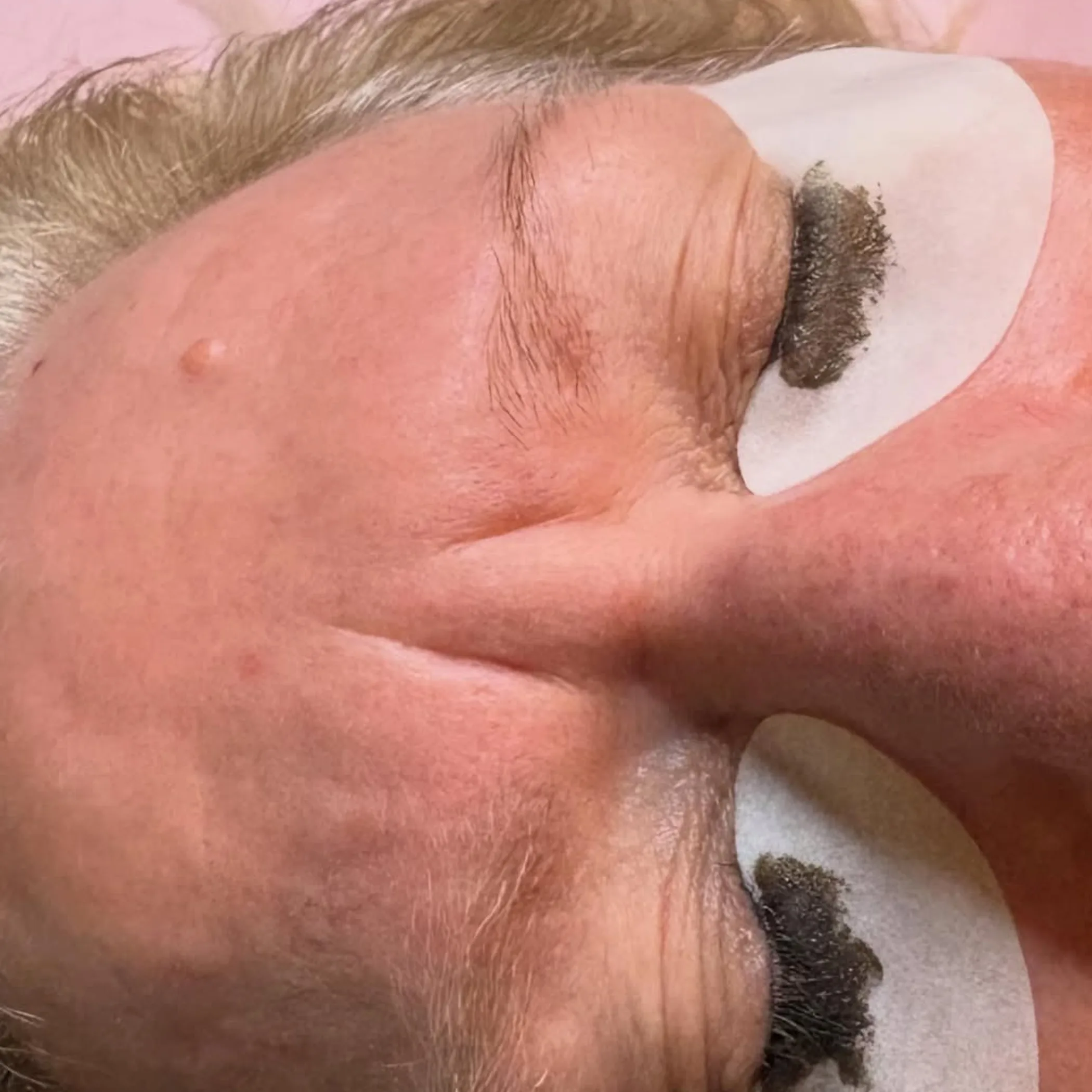 brows and lashes close-up